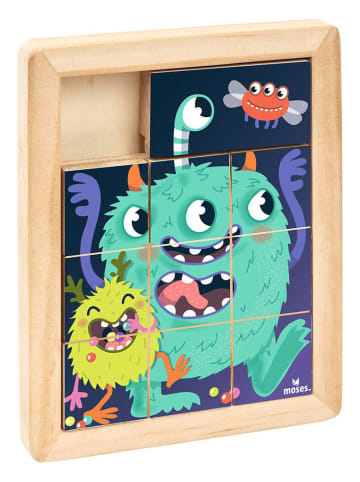 moses. 2-delige set: houten schuifpuzzel meerkleurig - vanaf 3 jaar