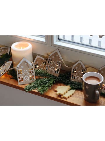 moses. Ledlichtketting "Houten huisjes"