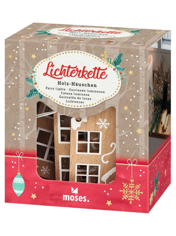 moses. Ledlichtketting "Houten huisjes"