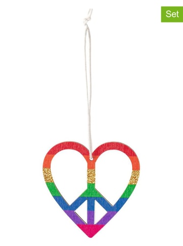 moses. 12er-Set: Anhänger "Peace Love & Happiness