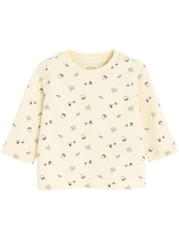 COOL CLUB 3er-Set: Longsleeves in Orange/ Grün/ Creme