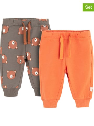 COOL CLUB 2-delige set: sweatbroeken blauw/oranje