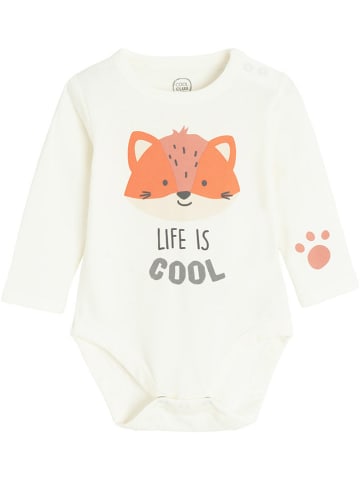 COOL CLUB 2er-Set: Bodys in Creme/ Weiß