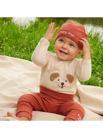 COOL CLUB 3tlg. Outfit in Creme/ Orange