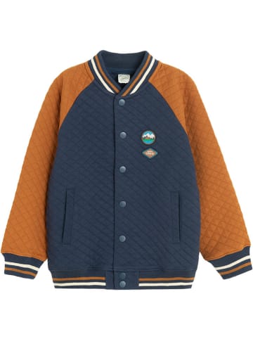COOL CLUB Sweatvest donkerblauw/lichtbruin
