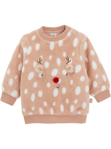 COOL CLUB Fleece trui lichtbruin