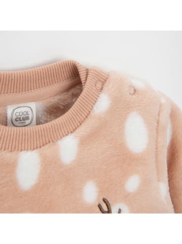 COOL CLUB Fleece trui lichtbruin