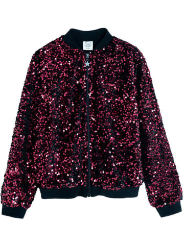 COOL CLUB Sweatvest zwart/roze
