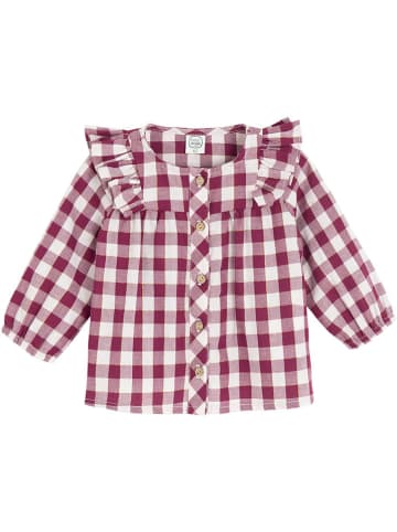 COOL CLUB Blouse wit/bordeaux