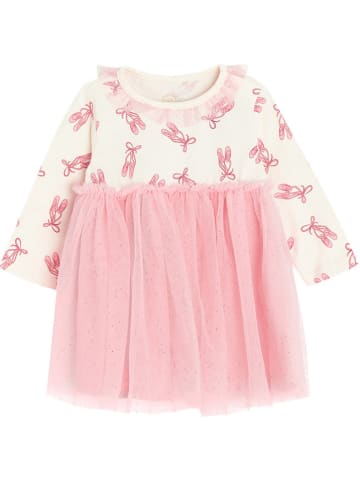 COOL CLUB Kleid in Rosa/ Creme