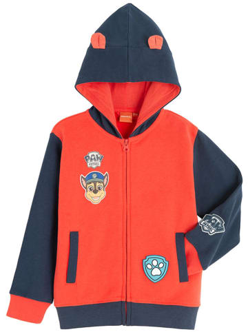 COOL CLUB Sweatjacke in Rot/ Dunkelblau