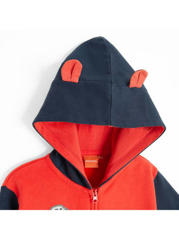 COOL CLUB Sweatjacke in Rot/ Dunkelblau