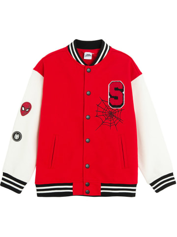 COOL CLUB Sweatjacke in Rot/ Weiß