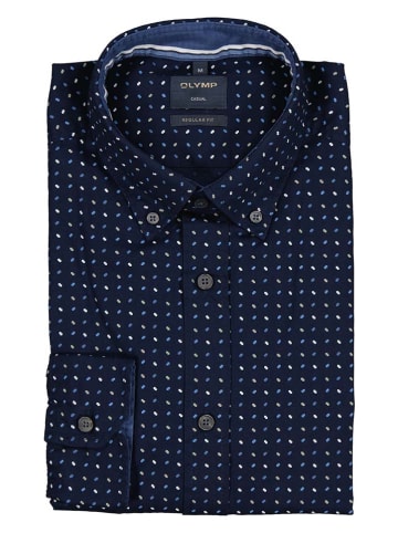 OLYMP Hemd "Casual" - Regular fit - in Dunkelblau