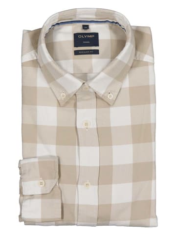 OLYMP Hemd "Casual" - Regular fit - in Beige