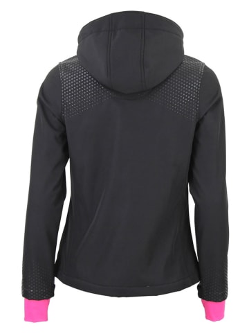 Peak Mountain Softshelljacke "Abra" in Schwarz/ Pink