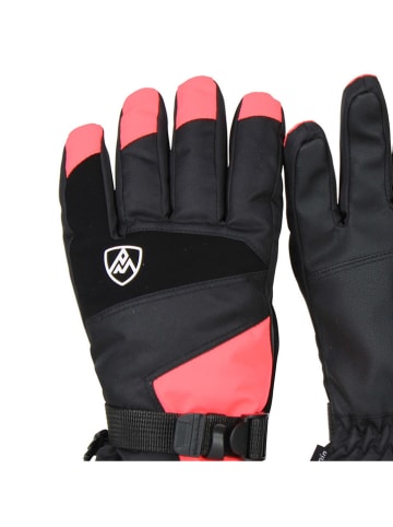 Peak Mountain Rękawice narciarskie "Miss" w kolorze czarno-pomarańczowym