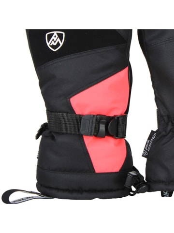 Peak Mountain Rękawice narciarskie "Miss" w kolorze czarno-pomarańczowym