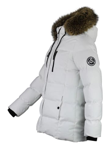 Peak Mountain Kurtka zimowa "Anory" w kolorze białym