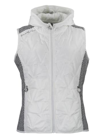 Peak Mountain Fleece bodywarmer "Antilope" wit/grijs