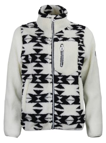 Peak Mountain Fleecejacke "Arthur" in Weiß/ Schwarz
