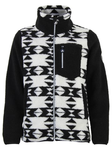 Peak Mountain Fleecejacke "Arthur" in Schwarz/ Weiß