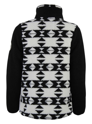 Peak Mountain Fleece vest "Arthur" zwart/wit