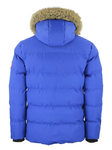 Peak Mountain Doorgestikte jas "Canory" blauw