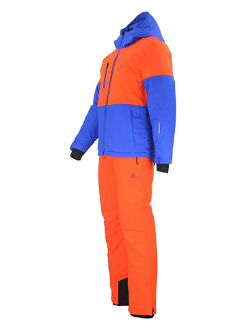 Peak Mountain 2tlg. Ski-/ Snowboardoutfit "Ceruby" in Orange/ Blau
