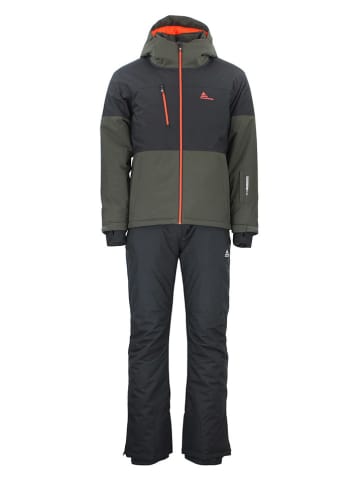 Peak Mountain 2tlg. Ski-/ Snowboard-Outfit "Ceruby" in Schwarz/ Khaki