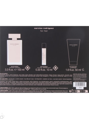narciso rodriguez 3tlg. Set: "For Her"
