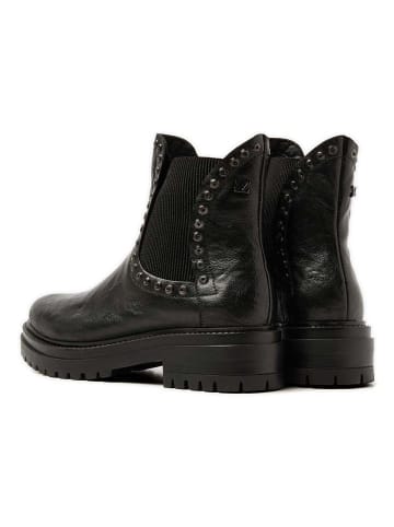 Lazamani Leder-Chelsea-Boots in Schwarz
