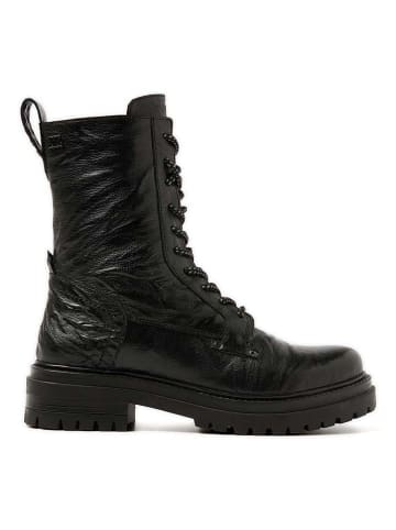 Lazamani Leder-Boots in Schwarz