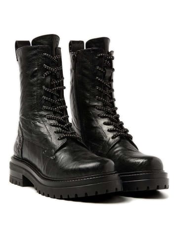 Lazamani Leder-Boots in Schwarz