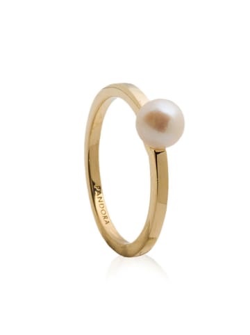 Pandora Vergulde ring met parel