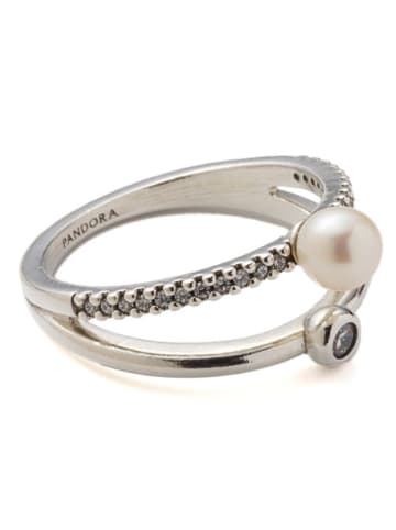 Pandora Silber-Ring mit Edelsteinen und Perle