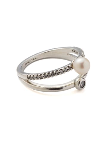 Pandora Silber-Ring mit Edelsteinen und Perle