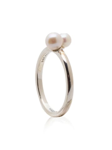Pandora Zilveren ring met edelstenen en parel