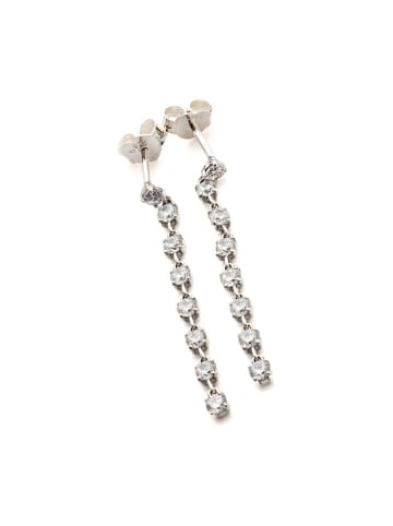 Pandora Silber-Ohrstecker mit Edelsteinen