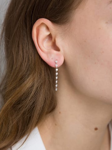 Pandora Silber-Ohrstecker mit Edelsteinen