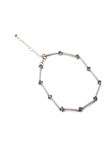 Pandora Silber-Armkette mit Edelsteinen und Kristallen