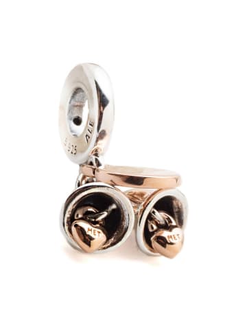 Pandora Rosévergulde hanger met edelstenen