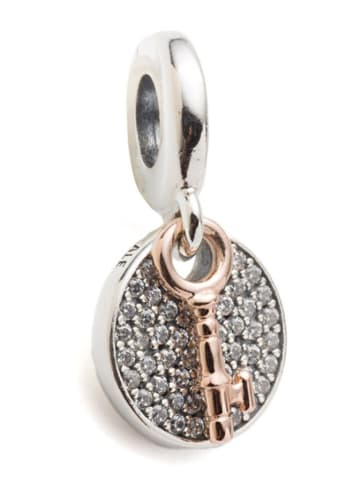 Pandora Rosévergulde hanger met edelstenen