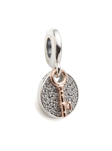 Pandora Rosévergulde hanger met edelstenen
