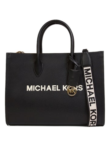 Michael Kors Leren handtas zwart - (B)37 x (H)25 x (D)14 cm