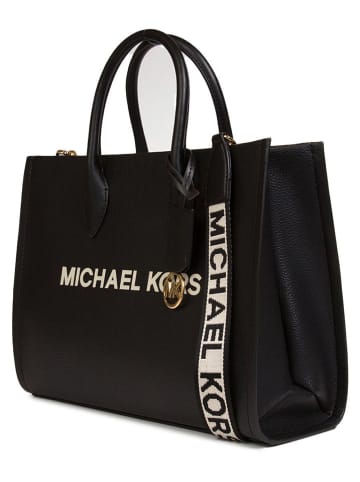 Michael Kors Leder-Henkeltasche in Schwarz - (B)37 x (H)25 x (T)14 cm