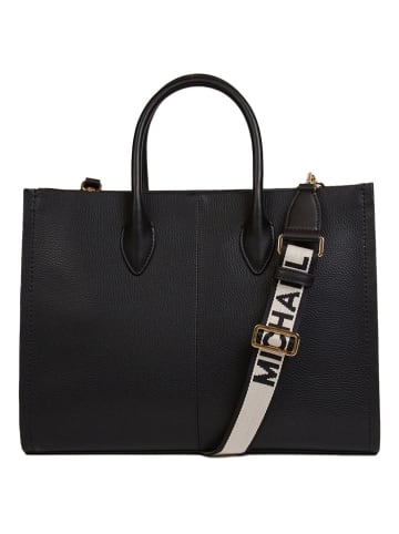 Michael Kors Leder-Henkeltasche in Schwarz - (B)37 x (H)25 x (T)14 cm