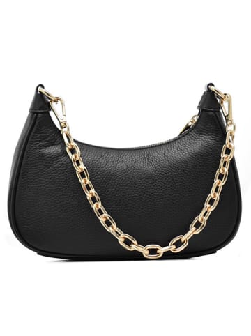 Michael Kors Leder-Schultertasche in Schwarz - (B)24 x (H)17 x (T)6 cm