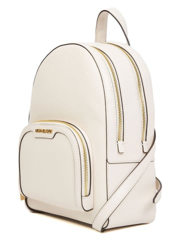 Michael Kors Skórzany plecak w kolorze kremowym - 22 x 30 x 11 cm