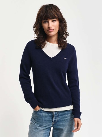 Gant Wollen trui donkerblauw